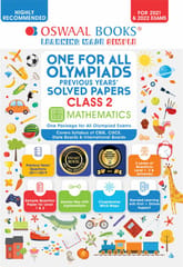 One for All Olympiad Previous Years Solved Papers, Class-2 Mathematics Book (For 2021-22 Exam)