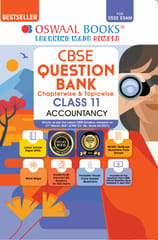 Oswaal CBSE Question Bank Class 11 Accountancy Book Chapterwise & Topicwise Includes Objective Types & MCQ’s (For 2022 Exam)