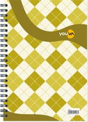 Side Wiro Bound | Single Line | Size 14.8x21 cm | 160 Pages | Navneet Youva | Pack of 2