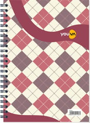 Side Wiro Bound | Single Line | Size 14.8x21 cm | 160 Pages | Navneet Youva | Pack of 2