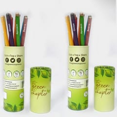 The Green Chapter - Pencils Sets Stationery Gift | Plantable Seed Pencil 20 | Ecofriendly Items (Pack of 2)