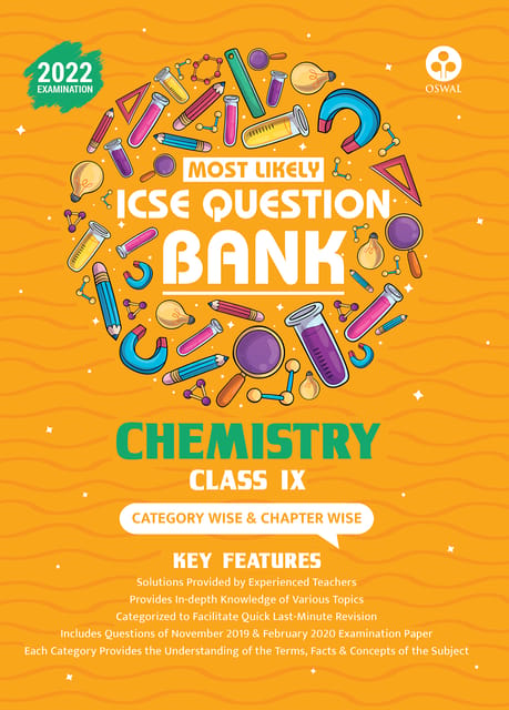 Most Likely Question Bank for Chemistry: ICSE Class 9 for 2022 Examination