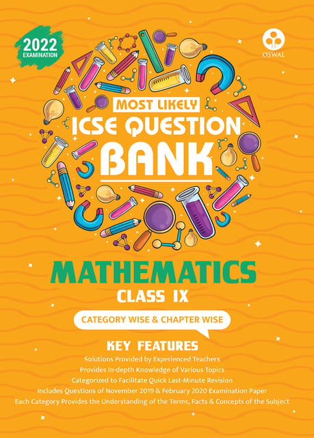 Most Likely Question Bank for Mathematics: ICSE Class 9 for 2022 Examination