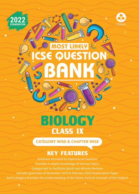 Most Likely Question Bank for Biology: ICSE Class 9 for 2022 Examination