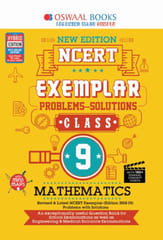 Oswaal NCERT Exemplar (Problems - solutions) Class 9 Mathematics Book (For 2022 Exam)