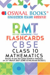 Oswaal CBSE RMT Flashcards Class 10 Mathematics (For 2022 Exam)