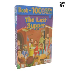 Pegasus Games & Puzzles The Last Supper - Book + 100 Pieces Jigsaw Puzzle