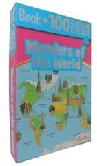 Pegasus Games & Puzzles Wonders of The World - Book + 100 Pieces Jigsaw Puzzle