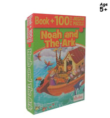 Pegasus Games & Puzzles Noah and The Ark - Book + 100 Pieces Jigsaw Puzzle