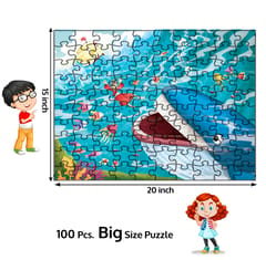 Pegasus Games & Puzzles Jonah and The Whale - Book + 100 Pieces Jigsaw Puzzle