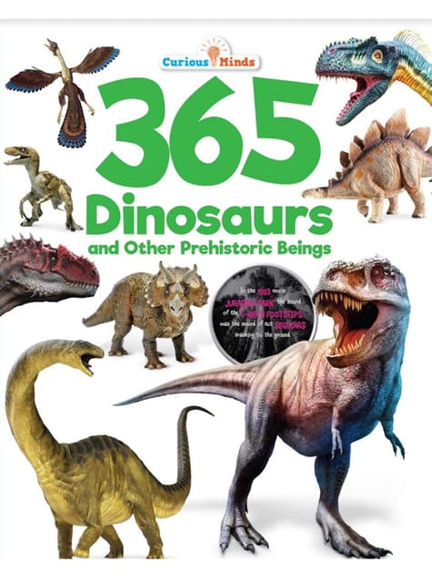 365 Dinosaurs - Premium Quality Padded & Glittered Book Hardcover