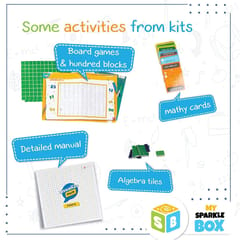 Sparklebox Math Learning Kit for Grade 9 | 30 Fun Activities for Hands On Learning | Age 13 Years and Above.