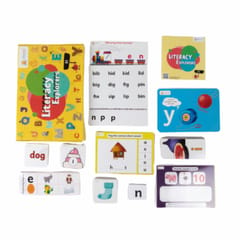 Sparklebox Early Alphabet Learning Kit For Kids (Grade K1) II Ideal For Toddlers Age 3-4 Years II English Alphabet Learning, Number & Spelling Games II Letters Puzzles Toy & Phonics II Alphabet Puzzles