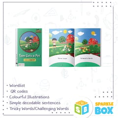 Sparklebox I Can Read Series | Grade K1 | 3+ years | 14 Decodable books  Alphabet Learning Kit , Early Child Education Kit , Letters and Sounds ,Phonics vowels,Consonants. Reading skills and Build vocabulary.