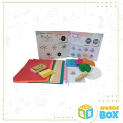 Sparklebox 6 In 1 DIY Art and Craft Fun Learning Educational Kit & Book for Kids (Grade 2) | Volume 1 | Age 7 Years and Above|Perfect Art and Craft Learning Activities | Drawing, Paining, Music and Theatre |Includes Paper Crafts, Child-Safe Scissor and Glue | Gift for Boys & Girls