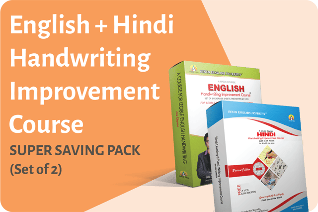 English + Hindi Handwriting Improvement Course