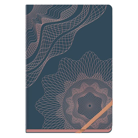 Navneet HQ | Gold Rush Attractive Design Case Bound Notebook Diary| A5 - 14.8 cm x 21 cm | Single Line |192 Pages