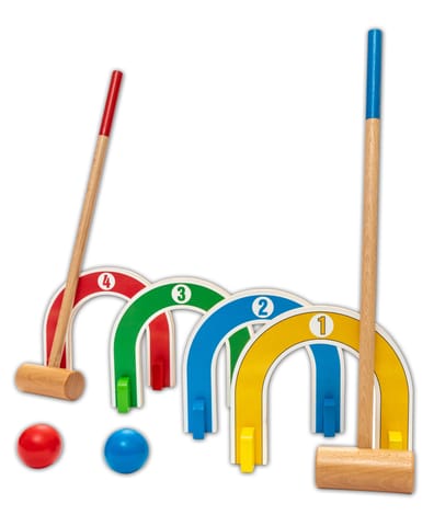 TODDLER'S COLOURFUL CROQUET