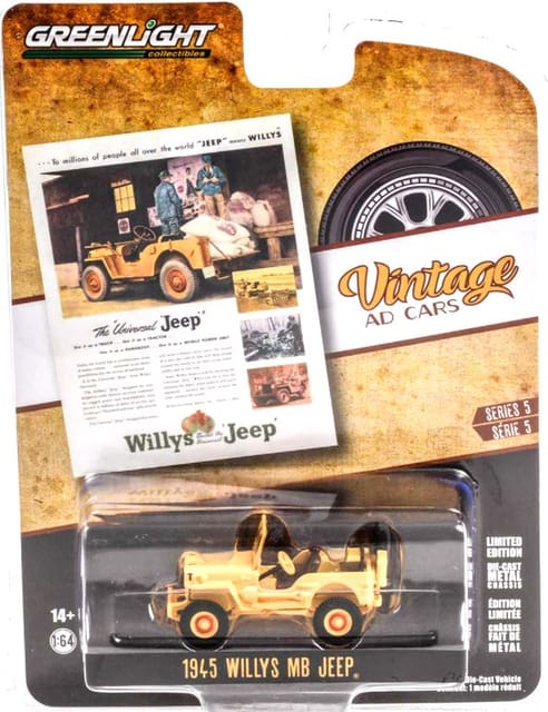 GREENLIGHT DIE CAST - 1945 WILLYS MB JEEP - THE UNIVERSAL JEEP