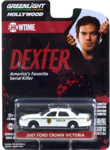 Greenlight Die cast - Hollywood - Dexter - 2001 Ford Crown Victoria