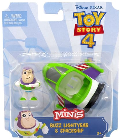 Disney Pixar Toy Story 4 Minis Buzz Lightyear & Spaceship