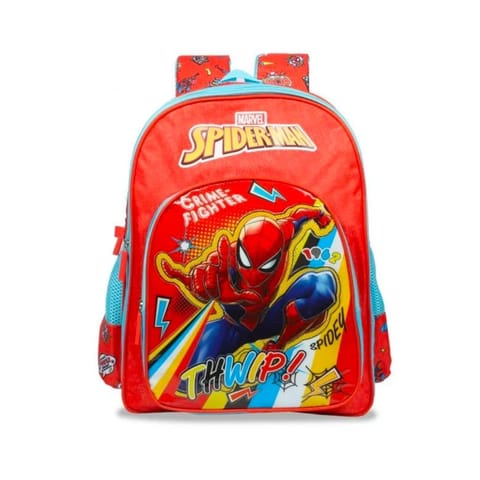 Marvel Spiderman Crime Fighter School Bag 41 Cm Red & Blue