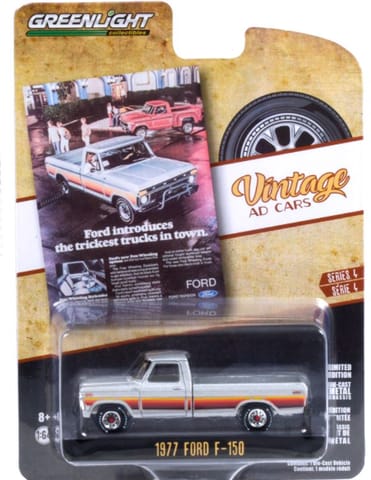 Greenlight Die Cast Vintage Ad Cars 1977 Ford F150