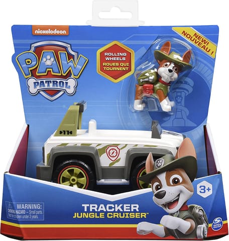 Paw Patrol Tracker Jungle Cruiser with Tracker Figure