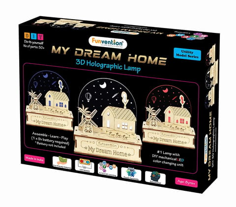 Funvention My Dream Home Build Holographic Lamp DIY Science Educational Toy