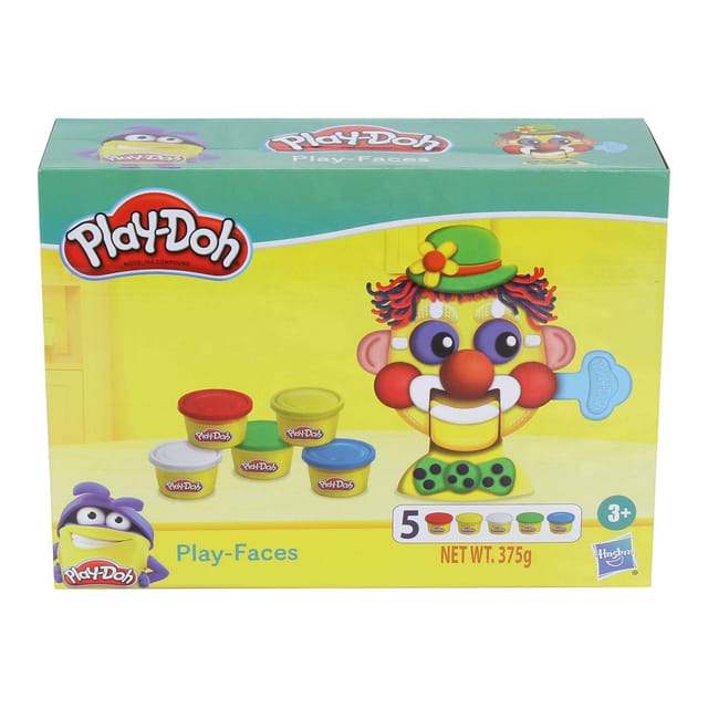 Hasbro Playdoh Play Faces Activity Toy with 5 Colors