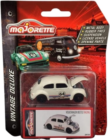 Majorette Die Cast Vintage Deluxe Volkswagen Beetle Racing