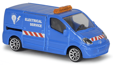 Majorette Die Cast City Renault Trafic Electrical Service