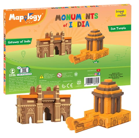 Imagimake Mapology Monuments of India - Sun Temple & Gateway of India