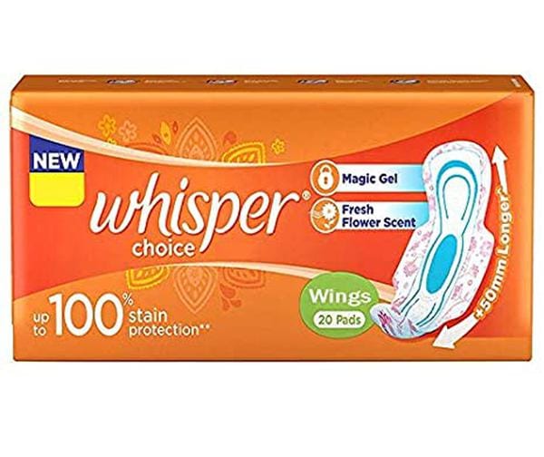 Whisper Choice Regular 20 Pad