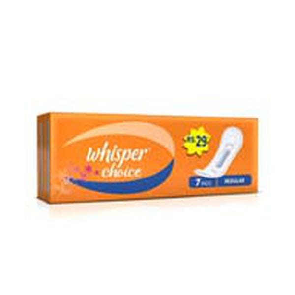 Whisper Sanitary Pad Choice Regular, 7 Pcs