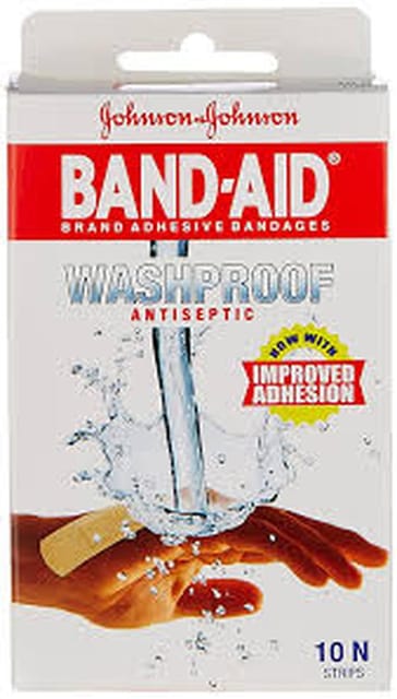 BAND-AID Wash Proof 10's (Regular)