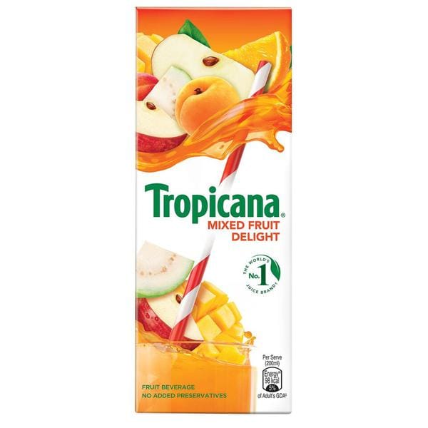 Tropicana - Mixed Fruit Delight Fruit Juice, 200ml