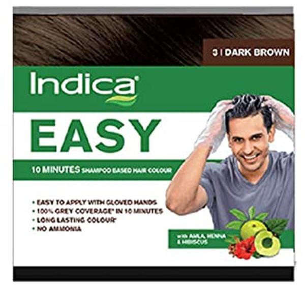 INDICA EASY DARK BROWN HAIR COLOUR 9 ML