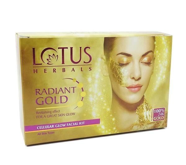 Lotus herbal radiant gold cellular glow 1 facial kit