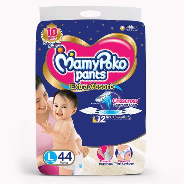 Mamy Poko Pants Baby Diaper Large 44P