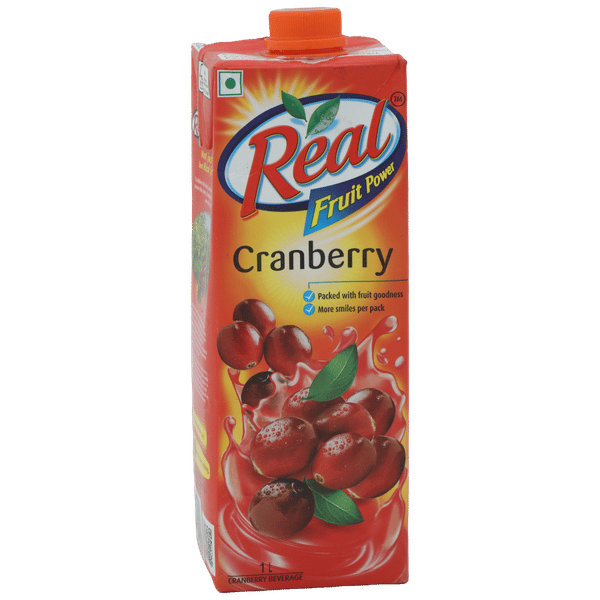 Real Juice - Cranberry, 1 ltr (Mrp 110)