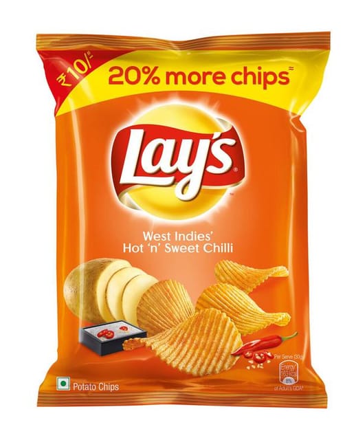 Lays  Potato Chips - Hot & Chilli- 30 gm Pack