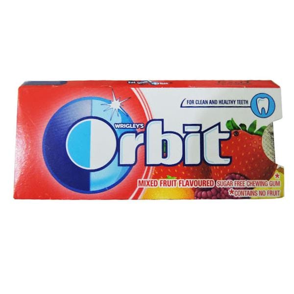 Orbit Mixed Fruit Gum, 4.4 gm