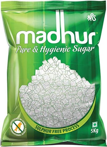 madhur pure & hygienic sugar, 5 kg