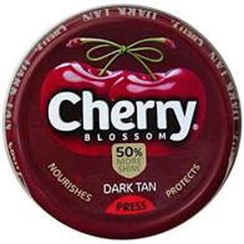 cherry blossom wax polish dark tan 40 gm