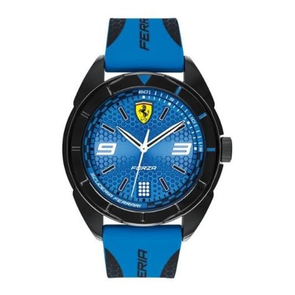 Ferrari Men's Forza Water Resistant Silicone Analog Watch 830518
