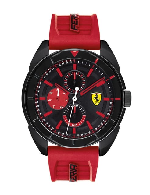 Ferrari Men's Forza Water Resistant Silicone Analog Watch 830576