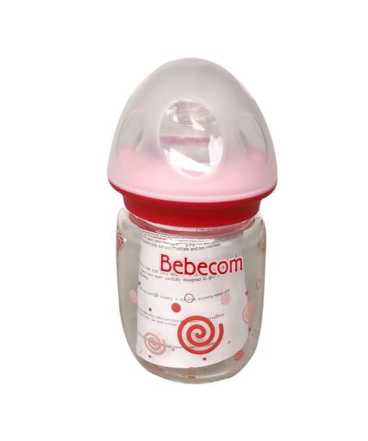 Bebecom Newborn Wide Neck Glass Bottle 120ml YA843