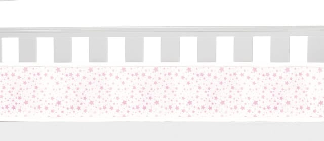 Breathable Baby Mesh Liner - Twinkle Twinkle, White With Pink Stars