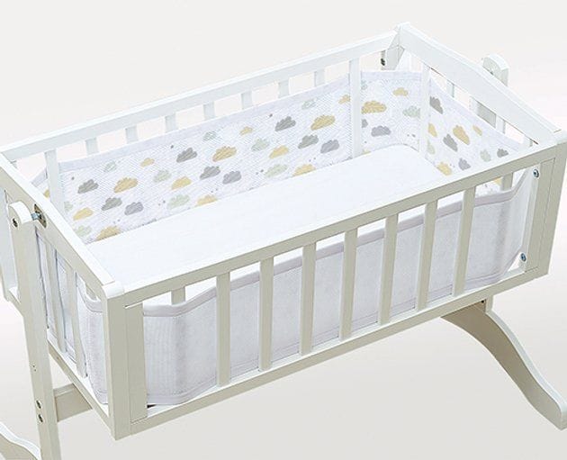 Breathable Baby Crib Liner, Cloud 9